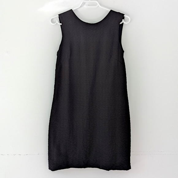 Birds Of North America "Grenadier"Sleeveless Little Black Dress Cutout Back Sz 4 - Picture 2 of 11